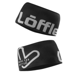 Löffler Stirnband Breit schwarz neu